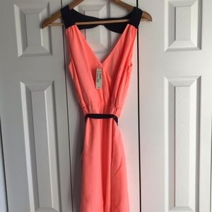 American Eagle Peach/Navy:spring/summer dress